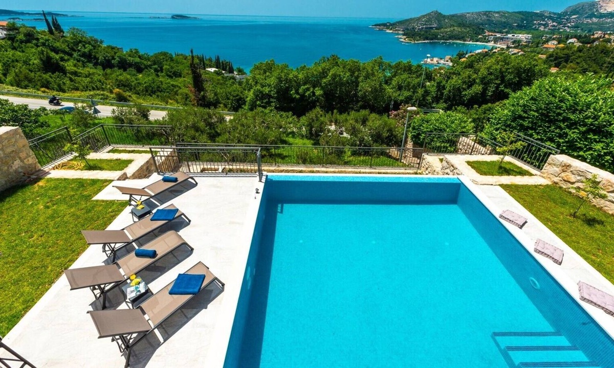 Brasina Villa | Luxury Villa Dubrovnik Blue Horizon with private pool, jacuzzi and sauna in Mlini- Dubrovnik