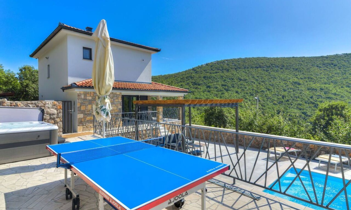 Ledenice House | Private Villa with A/C, hot tub, WIFI, private pool, TV, terrace, pets allowed, panoramic view