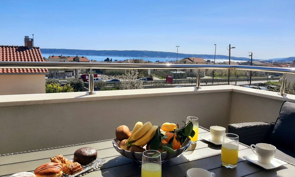 Kastel Luksic Apartment | Villa Axioma 4-Star Luxury Villa apt with Sea View , seaview balcony
