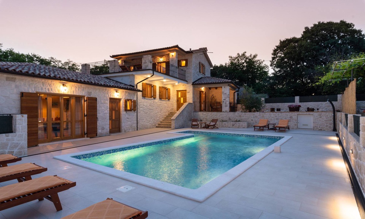 Sumber Villa | Villa Histra for 7 people in Central Istria - stone house with private pool & playground