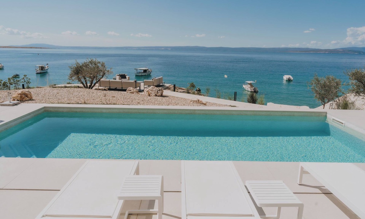 Stara Baska Villa | Villa Marim - Seafront with Private Beach Access