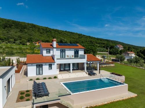 Brgod House | Villa with private pool, garden and seaview for max 11 Pers near Labin 5207-1