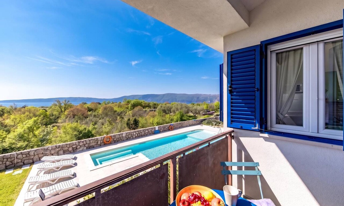 Brzac Apartment | Wabi Sabi Apt7 Pool & Sea View, Brzac, Croatia