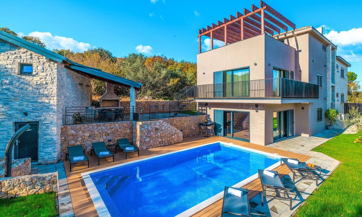 Klanice Villa | Wonderful private villa with WIFI, private pool, A/C, hot tub, TV, terrace and panoramic view