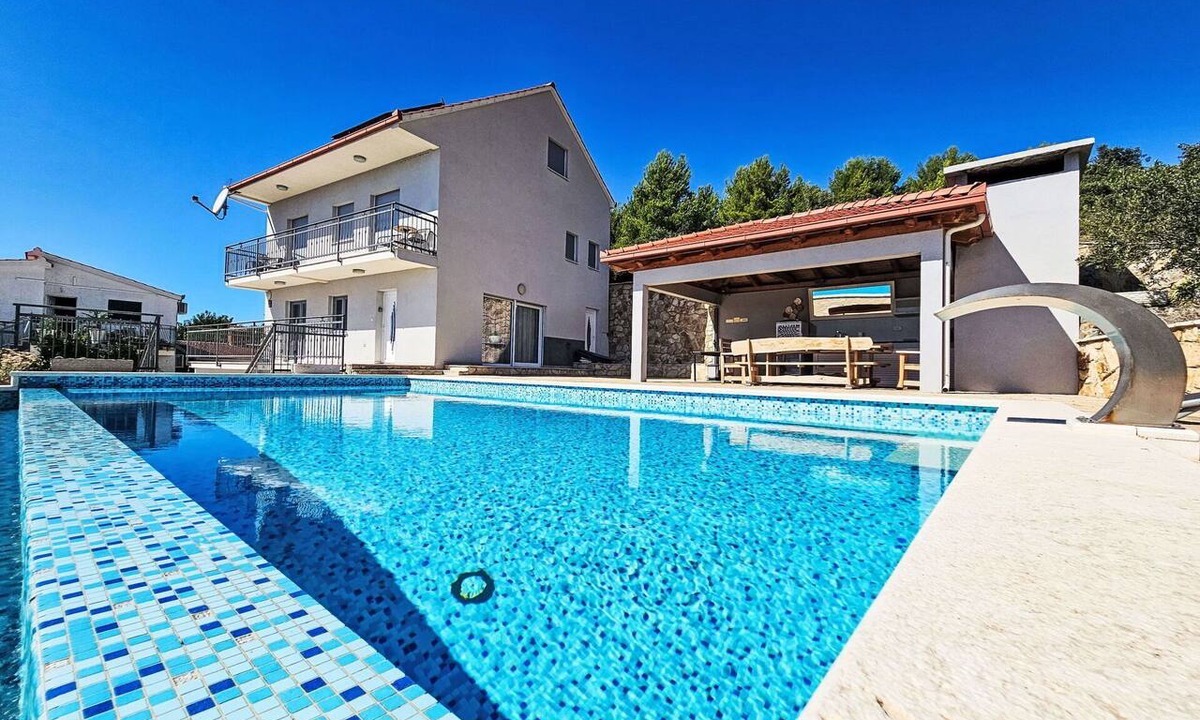 Seget Vranjica Villa | Wonderful private villa with A/C, hot tub, private pool, WIFI, TV, terrace and pets allowed