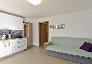 Lavander flat in villa with pool