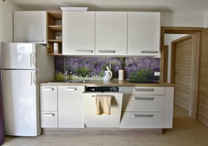 Lavander flat in villa with pool