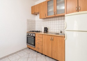 Look forward to a wonderful sea view during your vacation in this vacation apartment.