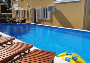 Two bedroom apartment with a swimming pool Baška, Krk (A-18733-h) in Baška