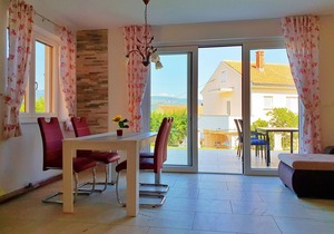 Two bedroom apartment with terrace and sea view Šilo, Krk (A-18685-a)