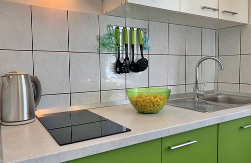 Cizici Apartment | Apartment Santic - sea view, 450 m from sea, balcony, washing machine, pet-friendly