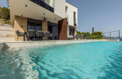 Orebic Villa | Beachfront Luxury Villa Mare, featuring a heated pool, fitness area, and sauna