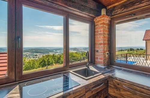Kalnik House | Beautiful private villa for 6 guests with A/C, pool, WIFI, TV and terrace