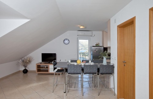 Stikovica Apartment | Bright 2 Br Seaside Stuning Seaview Penthouse Apartment With Balcony, 80m2