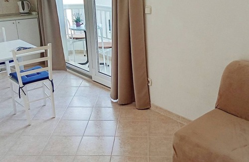 Baska Voda Apartment | Fantastic large covered sea view terrace - 3 min. walk to beach and center