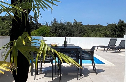 Mandre House | Luxury Villa in Mandre, Croatia, for 6–8 people, with a pool, ocean view, and rooftop terrace