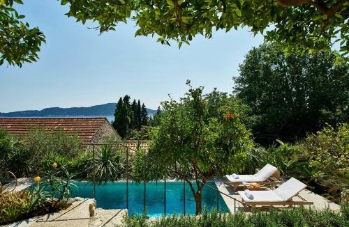 Trsteno Villa | Luxury Villa Lemonia near Dubrovnik Heated Pool & Sea View