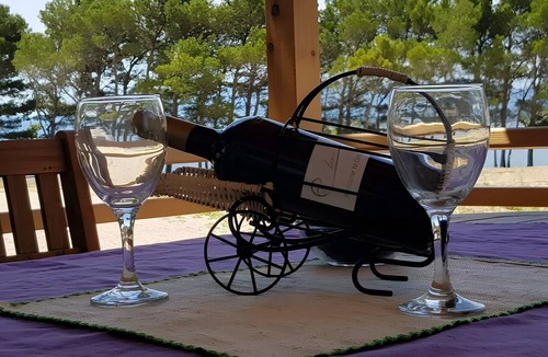 Blato House | Mobile Home 'Kućica Br. 2 Zelena' with Sea View, Wi-Fi and Air Conditioning