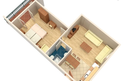 Novi Vinodolski Apartment | One bedroom apartment with balcony and sea view Novi Vinodolski (A-5514-b)
