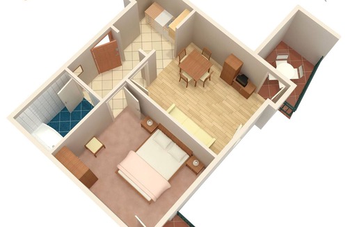 Zrce Apartment | One bedroom apartment with a swimming pool Novalja, Pag (A-213-d)