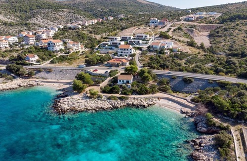 Primosten Burnji Villa | Seaview Villa Dolac with heated pool, a Hot tub, Finnish sauna