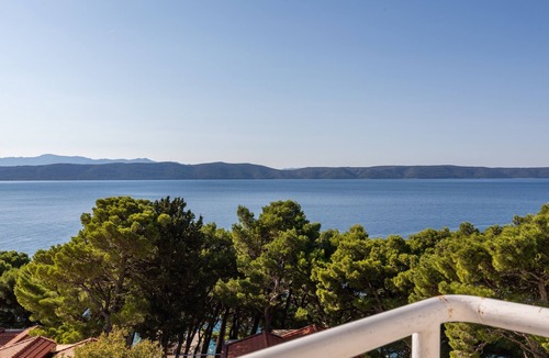 Igrane Apartment | Studio flat with balcony and sea view Igrane, Makarska (AS-22690-c)
