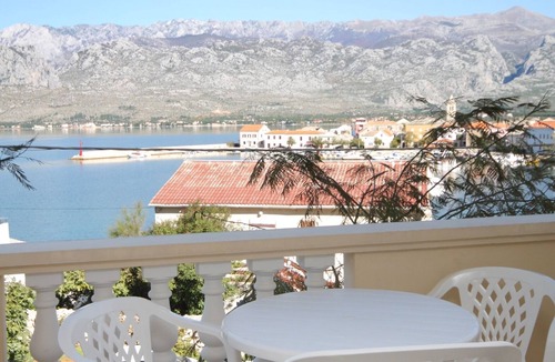 Vinjerac Apartment | Studio flat with terrace and sea view Vinjerac, Zadar (AS-3248-g)