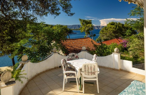 Island Hvar Apartment | Studio flat with terrace and sea view Jelsa, Hvar (AS-25835-a)
