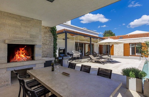 Sveti Petar u Sumi Villa | Stunning private villa for 7 guests with WIFI, private pool, A/C, TV, terrace and pets allowed