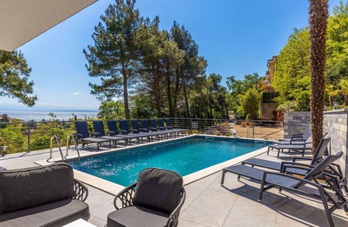 Moscenicka Draga Villa | Stunning private villa with A/C, private pool, hot tub, WIFI, TV, terrace and pets allowed