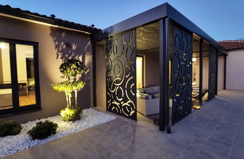 Sveta Nedelja Villa | Stylish Designer Villa with Pool & Guest Apartment Near the Sea