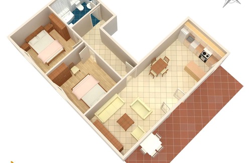 Grebastica Apartment | Two bedroom apartment with terrace Grebaštica, Šibenik (A-965-c)