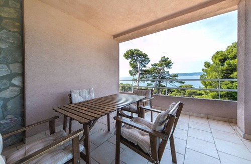 Brela Apartment | Two bedroom apartment with terrace and sea view Brela, Makarska (A-16596-a)
