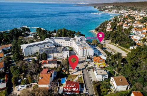 Milcetici Villa | Villa Malinka Private Pool 150m to Beach Garden & BBQ