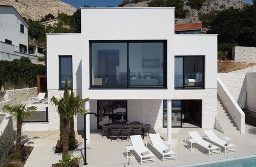 Stara Baska Villa | Villa Marim - Seafront with Private Beach Access