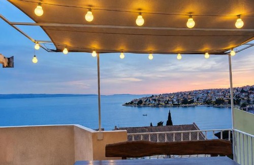 Businci Villa | Villa Starlight Okrug Panoramic Sea View & Jacuzzi