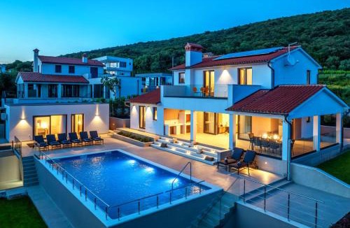 Brgod House | Villa with private pool, garden and seaview for max 11 Pers near Labin 5207-1