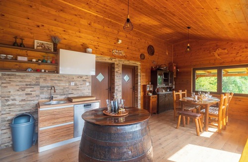 Pokupsko House | Wooden retreat with jacuzzi, sauna and nature views.