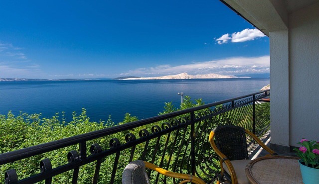 Beautiful apartment for 4 guests with WIFI, A/C, TV, terrace and pets allowed in Senj