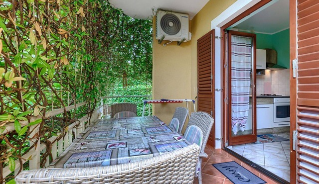 Beautiful apartment for 4 guests with WIFI, A/C, TV and balcony in Umag
