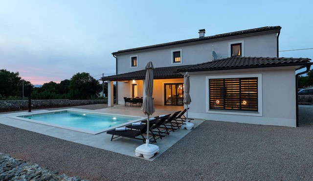 Beautiful home in Krk with private swimming pool, can be inside or outside