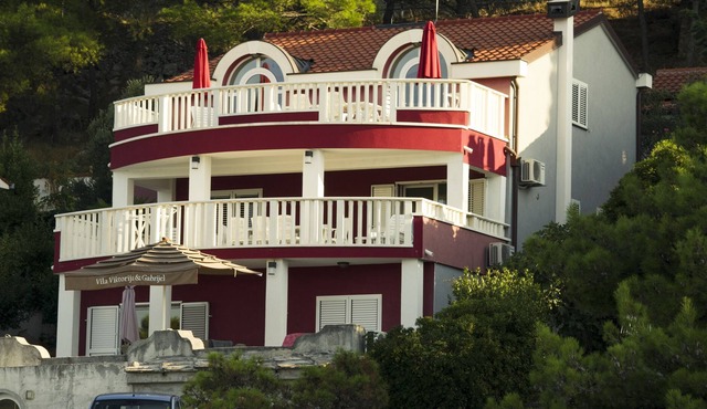 Beautiful villa in a unique location with the private beach on the Adriatic in Grebastica
