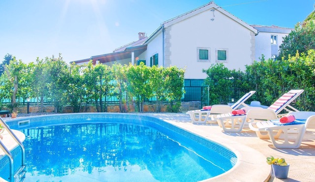 Beautiful villa with spacious terrace and private swimming pool, on the Croatian island of Hvar in Hvar