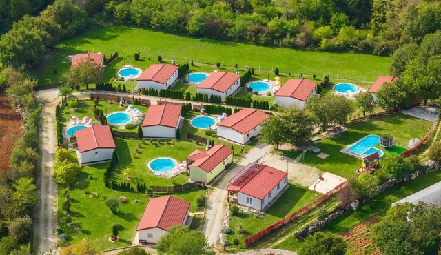 Holiday house with private pool No.1 in holiday park Jelovci