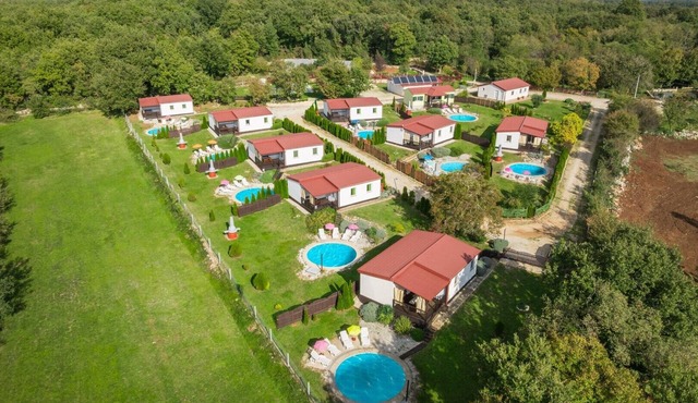 Holiday house with private pool No.5 in holiday park Jelovci