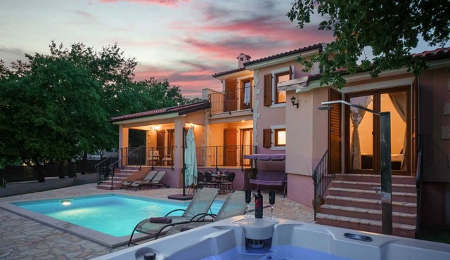 Luxurious villa with swimming pool and whirlpool near Zelena laguna