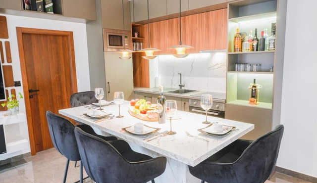 Modern apartment with balcony in the center in Drniš