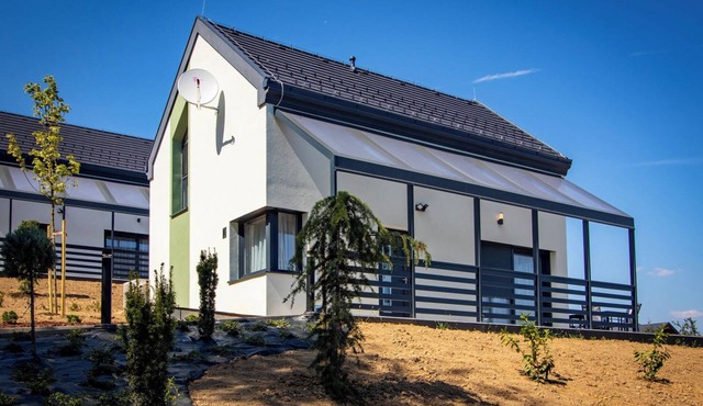 Modern home in vineyards with shared sauna