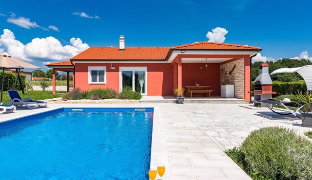 Modern villa with large private pool and children's playground