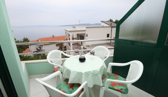 One bedroom apartment with terrace and sea view Brela, Makarska (A-6907-a) in Brela